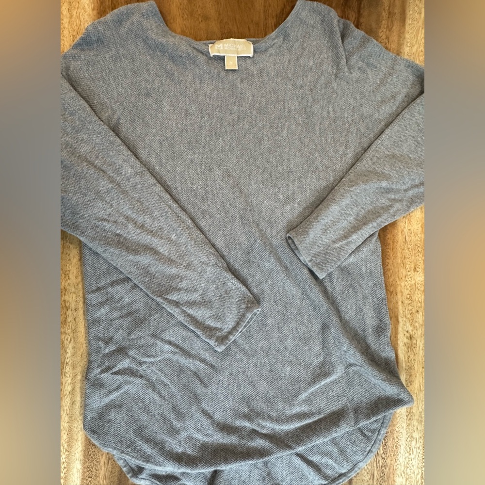 Michael Kors Heather Gray Knit Top